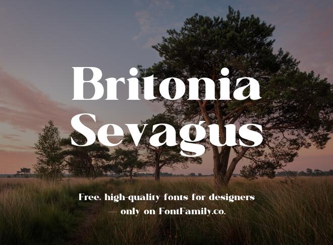 Britonia Sevagus Font