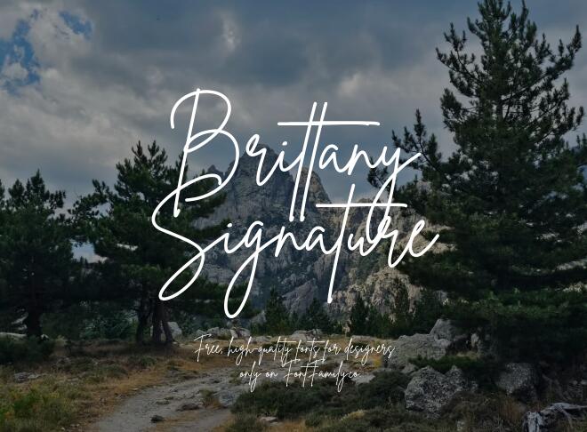 Brittany Signature Font