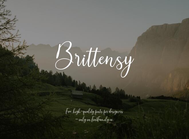 Brittensy Font