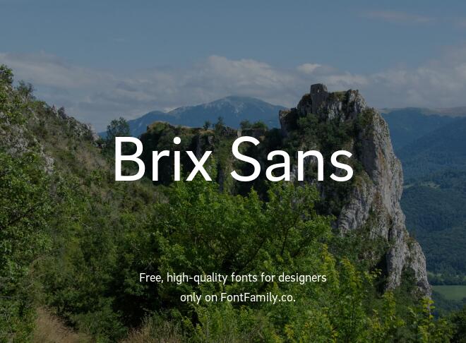 Brix Sans Font