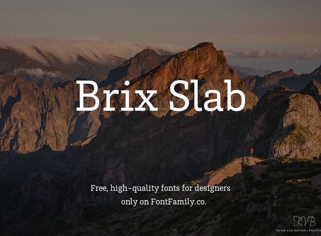 Brix Slab Font