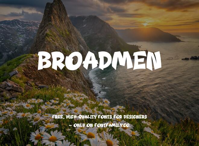 Broadmen Font