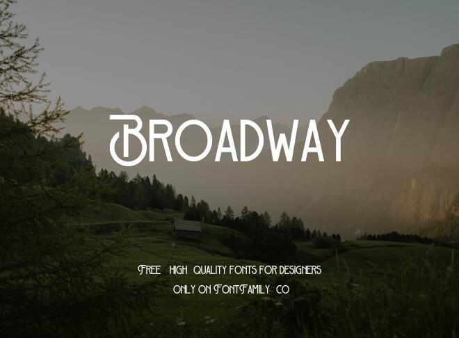 Broadway Font