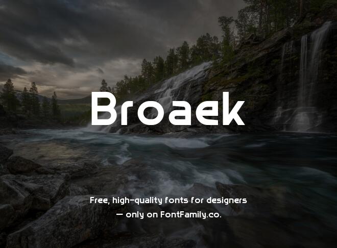 Broaek Font