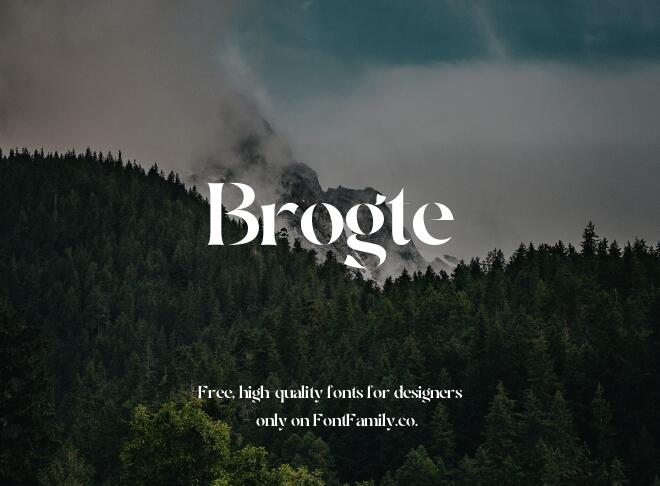 Brogte Font
