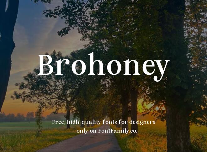 Brohoney Font