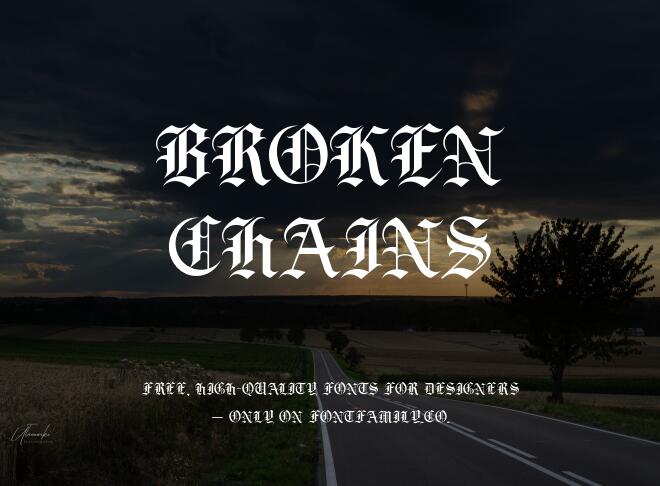 Broken Chains Font