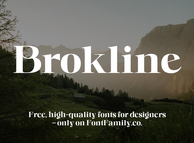 Brokline Font