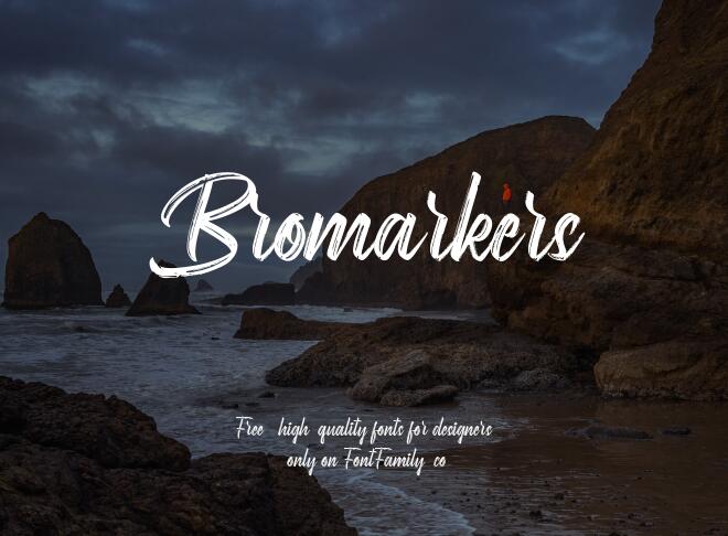 Bromarkers Font