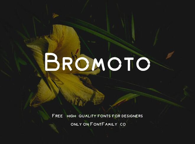 Bromoto Font