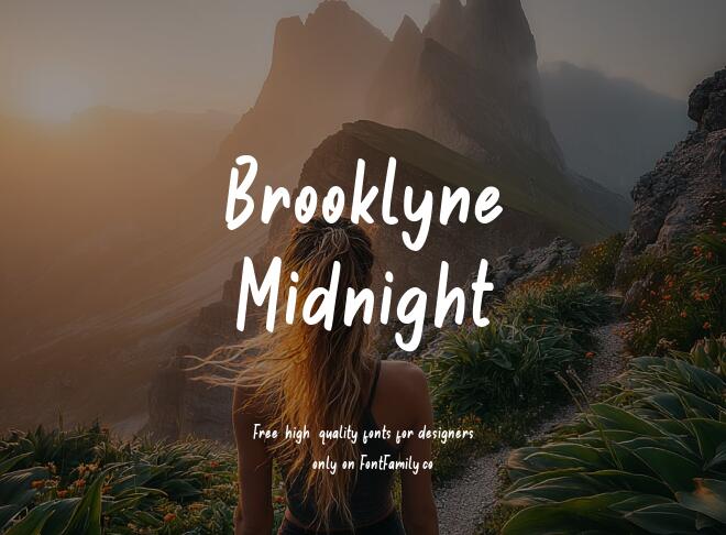 Brooklyne Midnight Font