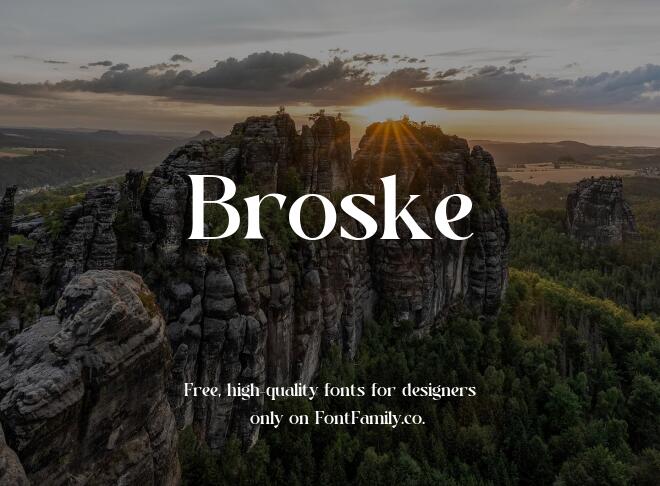 Broske Font