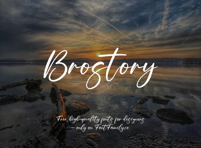 Brostory Font