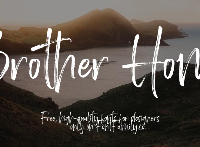 Brother Home Font