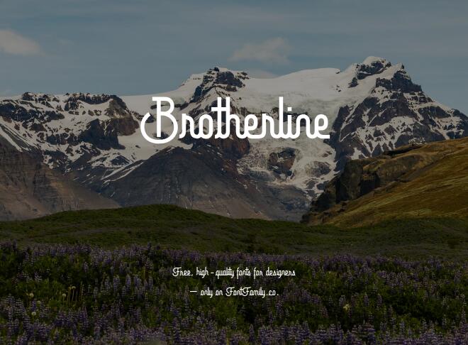 Brotherline Font