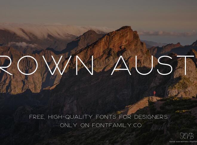 Brown Austin Font