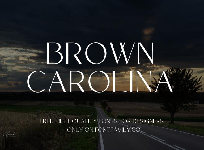 Brown Carolina Font
