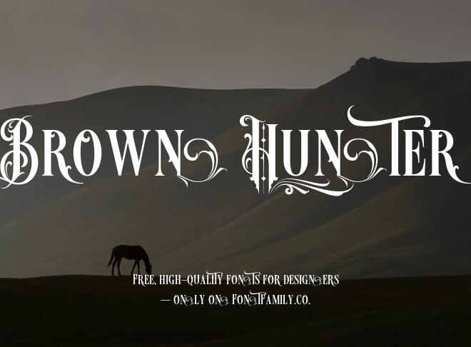 Brown Hunter Font