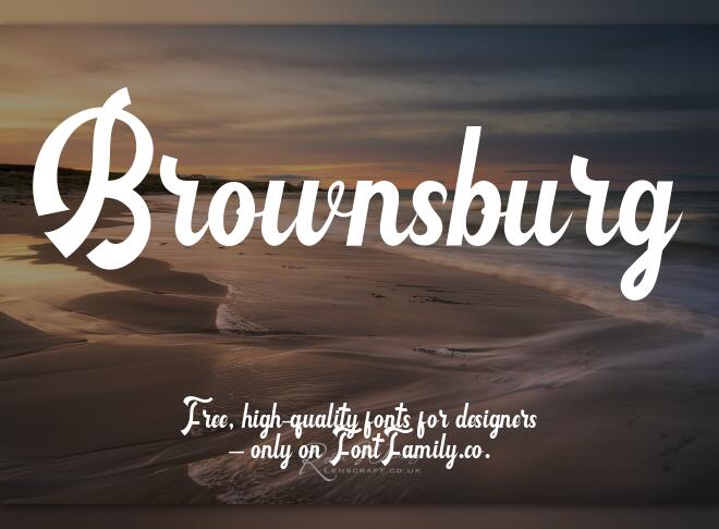 Brownsburg Font