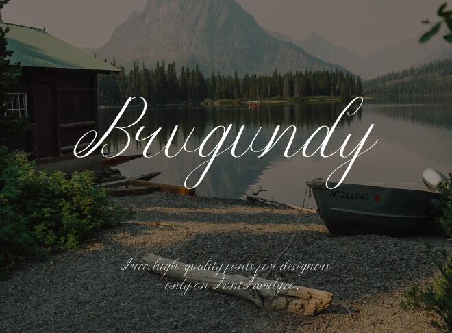 Brugundy Font