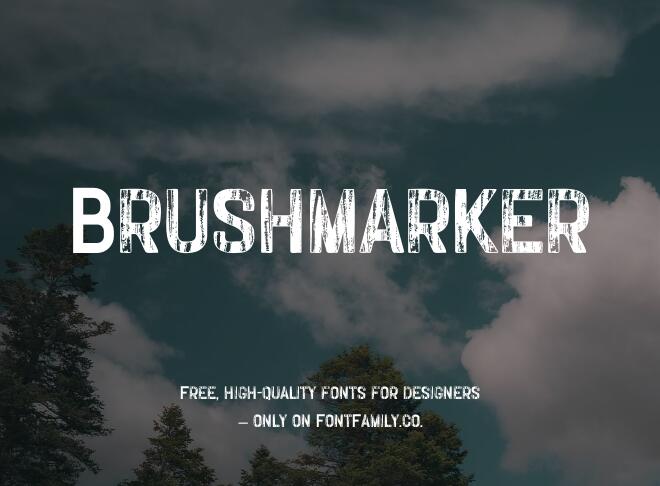 Brushmarker Font