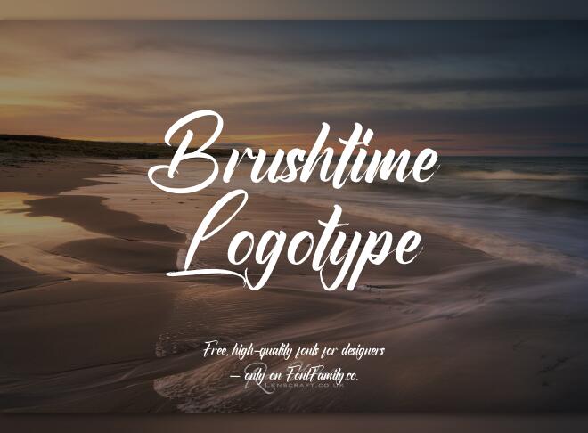 Brushtime Logotype Font