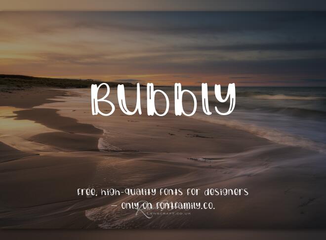 Bubbly Font