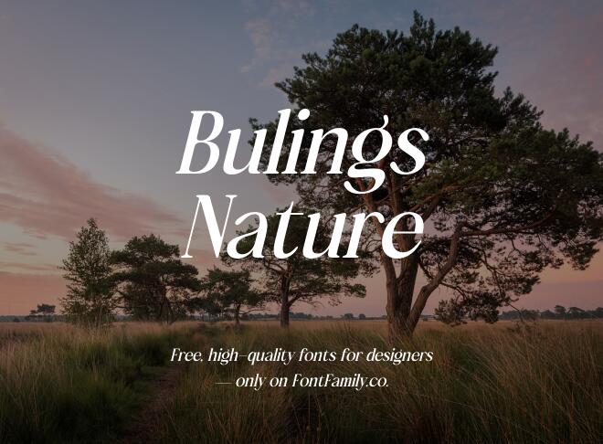 Bulings Nature Font