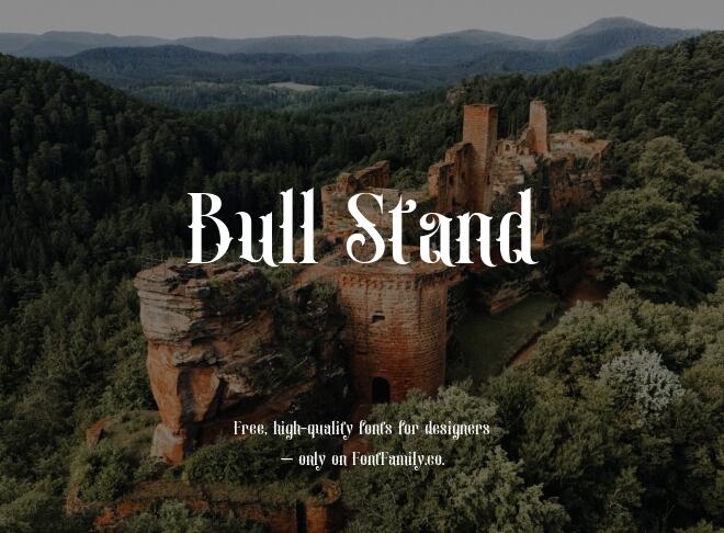 Bull Stand Font