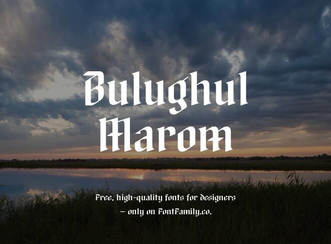 Bulughul Marom Font