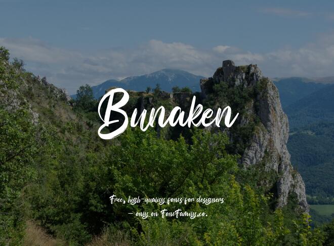 Bunaken Font