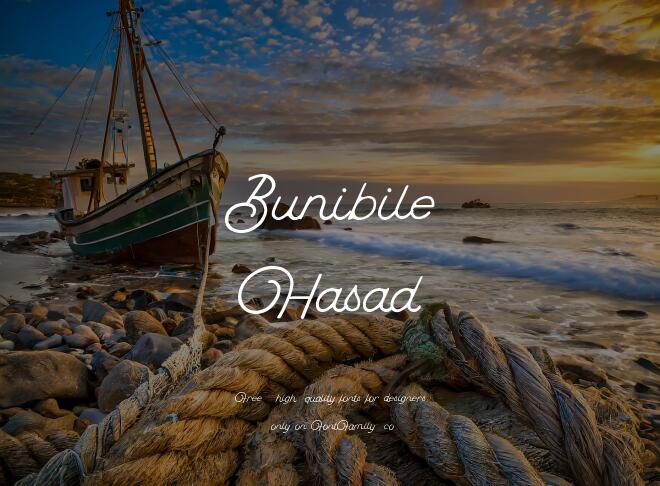 Bunibile Hasad Font