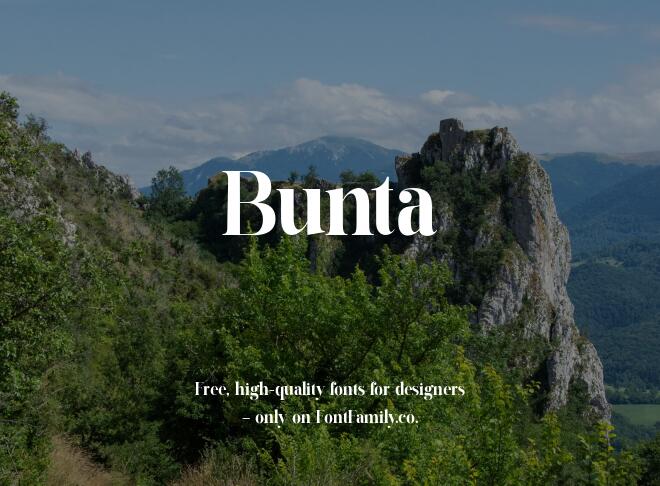 Bunta Font