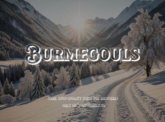 Burmegouls Font