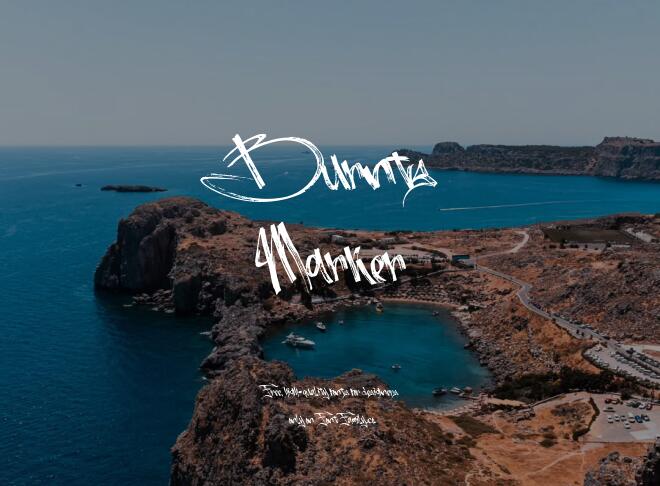 Burnts Marker Font