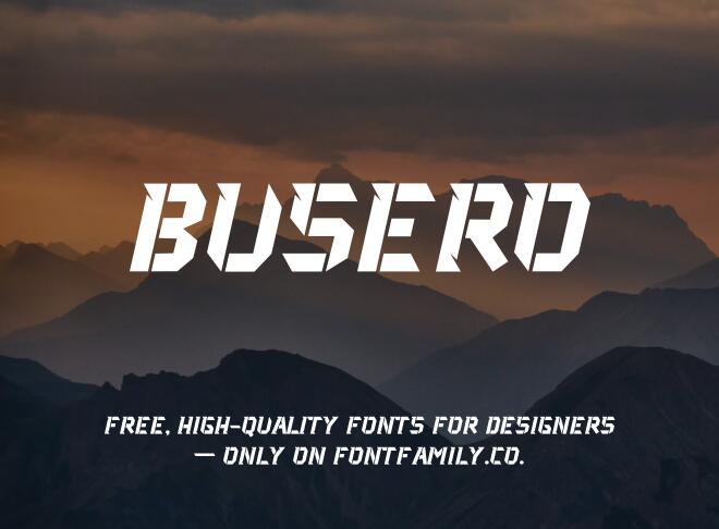 Busero Font