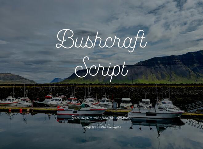 Bushcraft Script Font