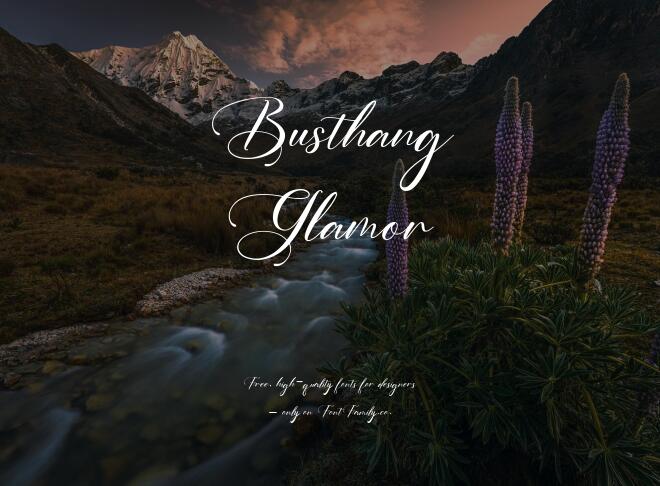 Busthang Glamor Font