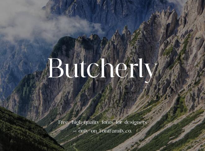 Butcherly Font