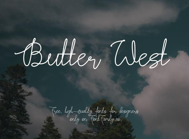 Butter West Font