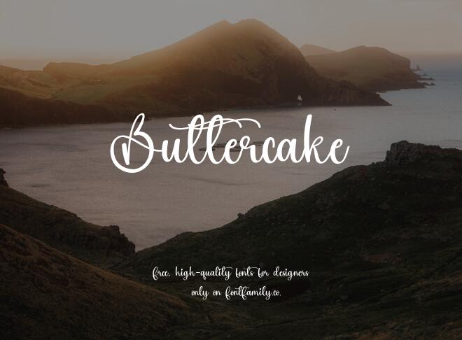 Buttercake Font