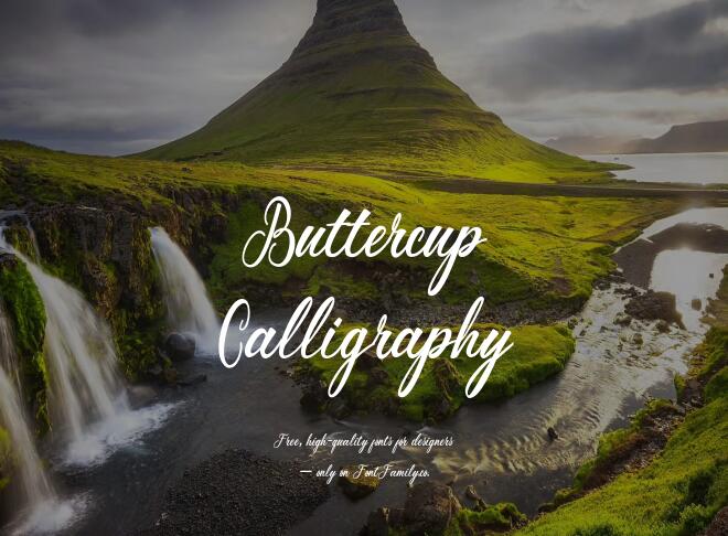 Buttercup Calligraphy Font