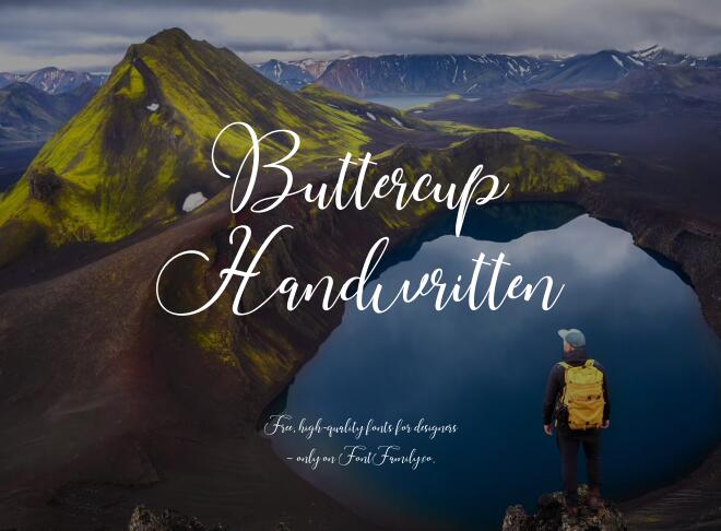 Buttercup Handwritten Font