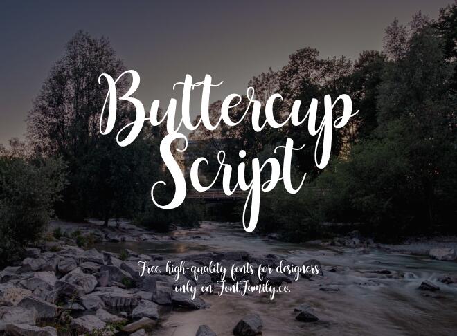 Buttercup Script Font