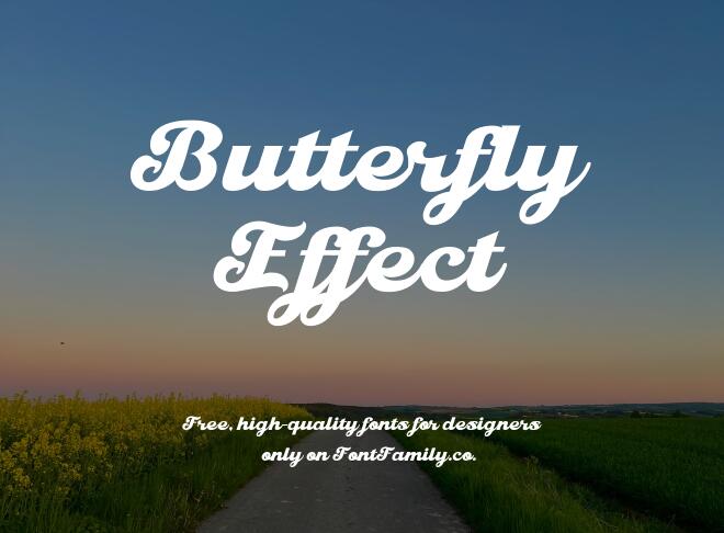 Butterfly Effect Font