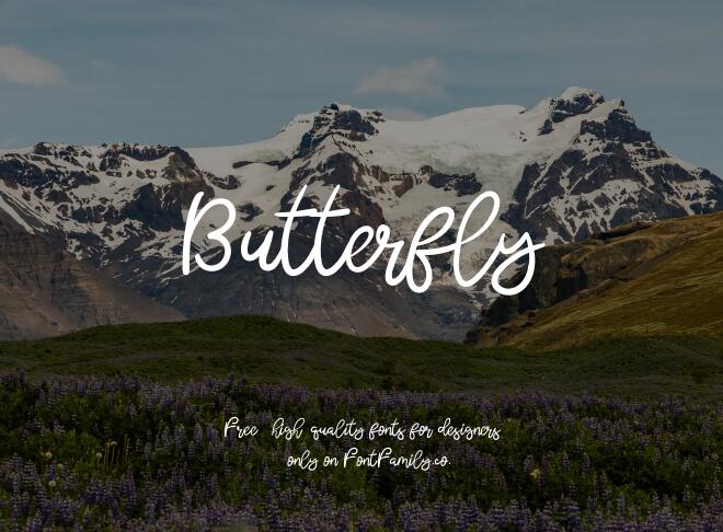 Butterfly Font