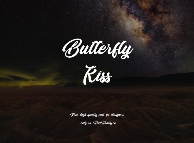 Butterfly Kiss Font