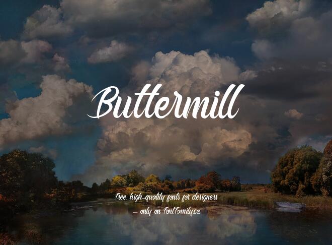 Buttermill Font