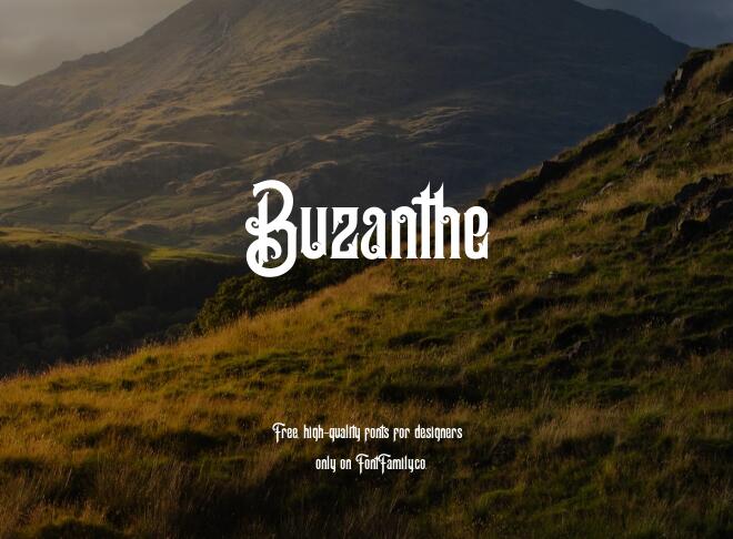 Buzanthe Font
