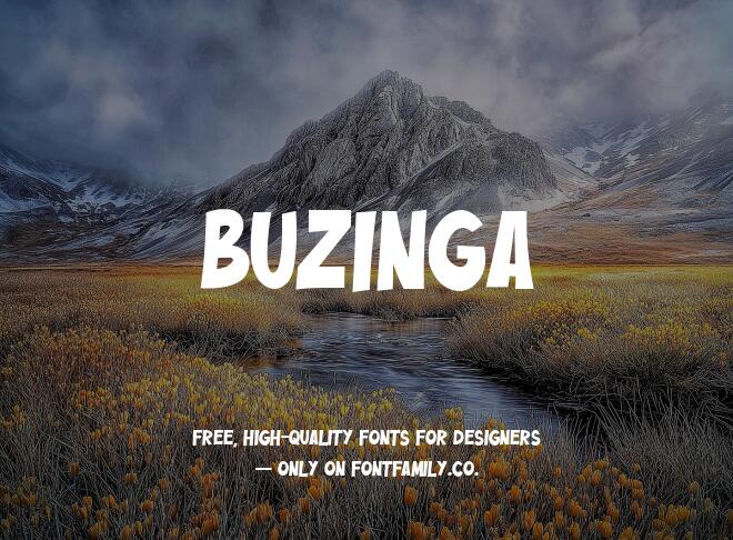Buzinga Font